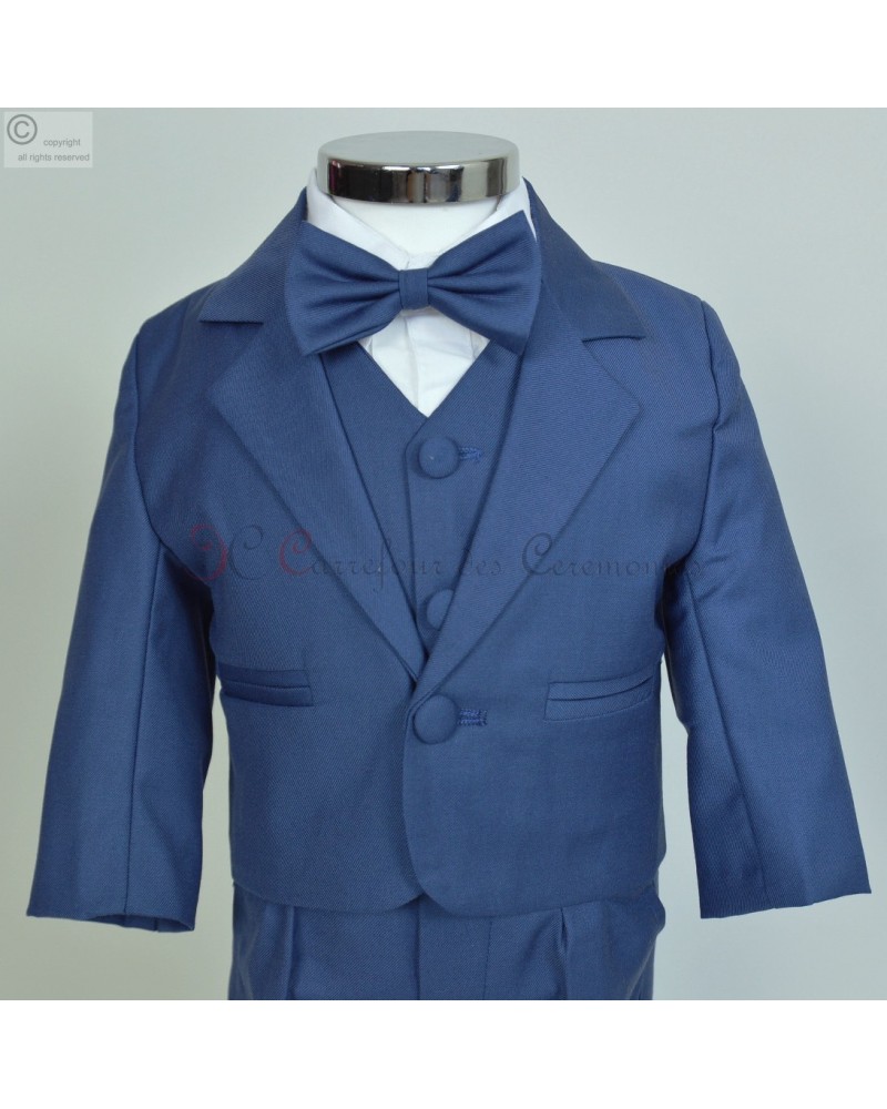 veste de costume bleu roy pour bébé ou garçon