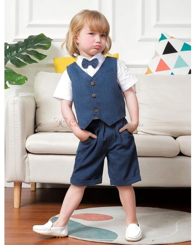 ensemble court bleu enfant