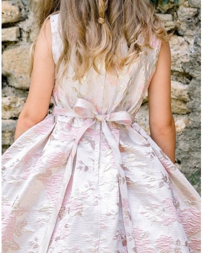 robe demoiselle d'honneur rose pastel