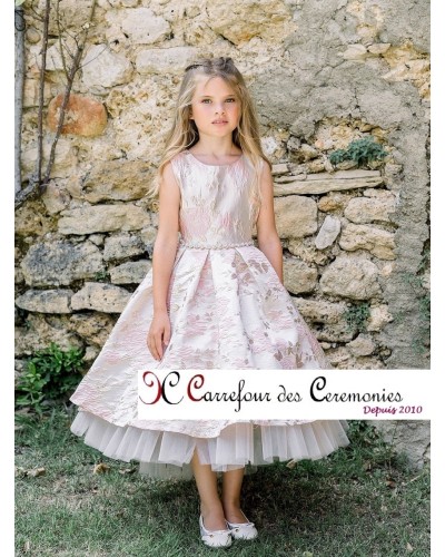 robe demoiselle d'honneur rose pastel