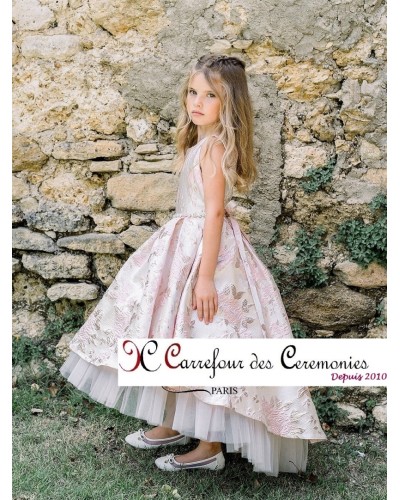 robe demoiselle d'honneur rose pastel