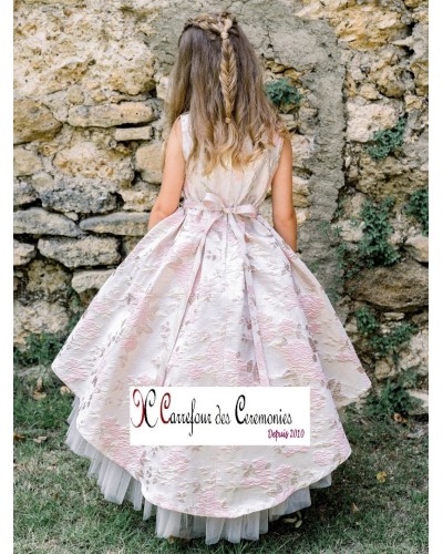 robe demoiselle d'honneur rose pastel